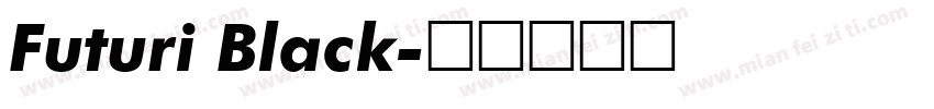 Futuri Black字体转换
